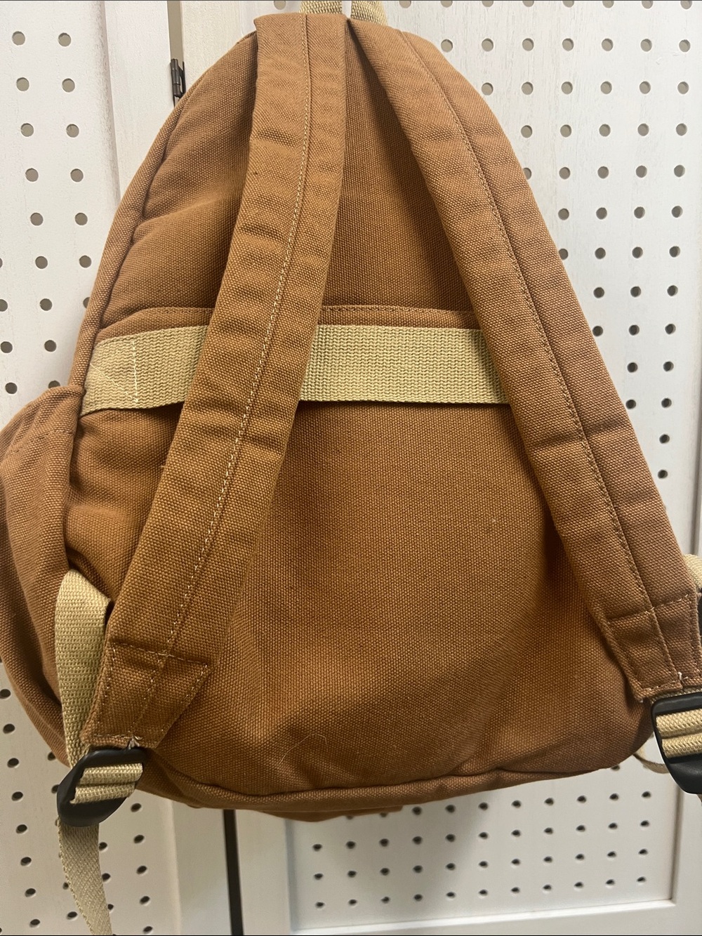 Brown Canvas Backpack - Casual Everyday Bag - Picture 4 of 7